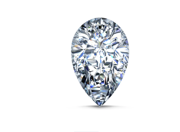 Beautiful Loose Diamond Pear Shape 0.52 Ct I Color SI1 GIA Certified Natural