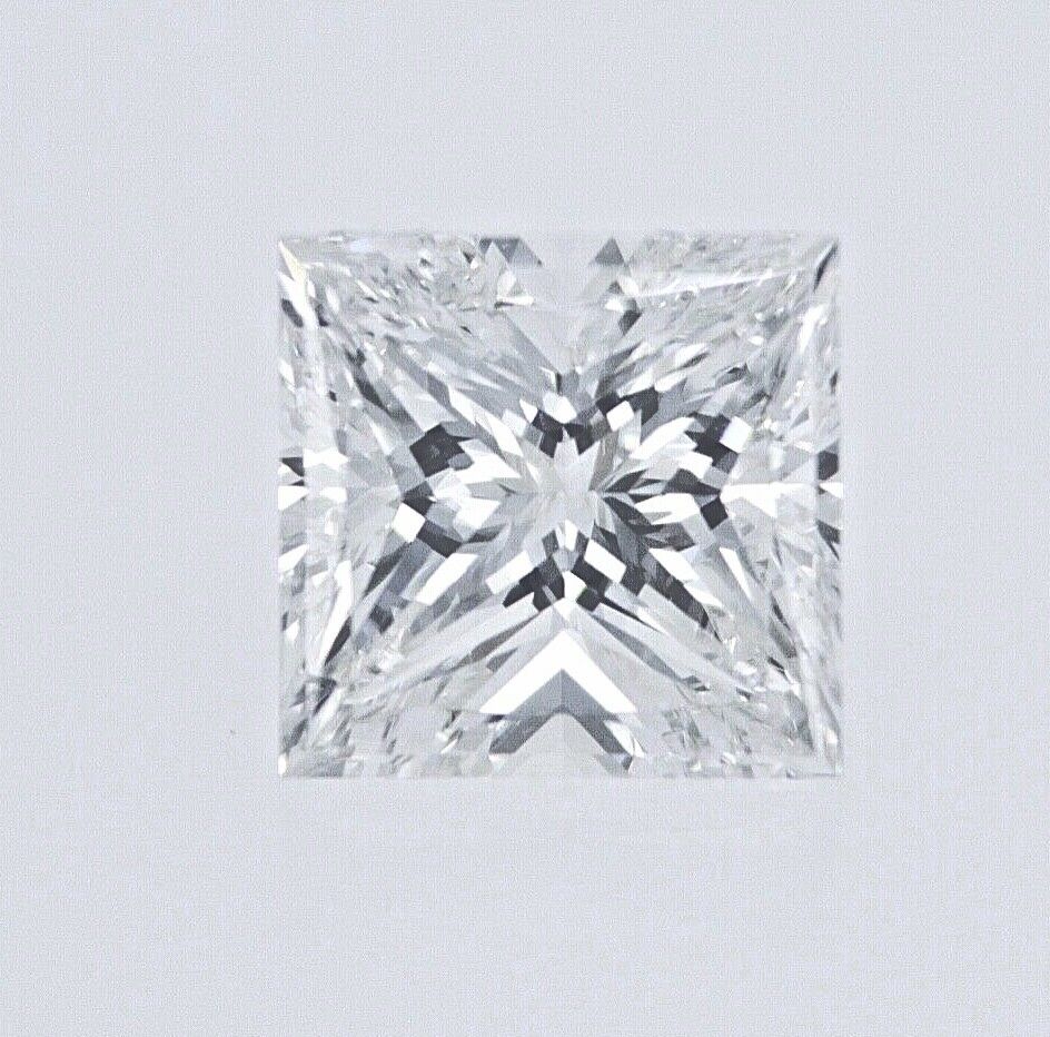 2.03ct GIA Certified Square Princess Cut Loose Diamond H Color VS1 Clarity +++++