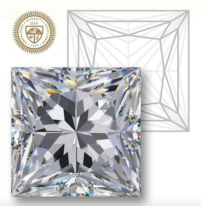 1.01 Ct Loose Natural Diamond Princes Cut J Color SI1 Clarity GIA Certified