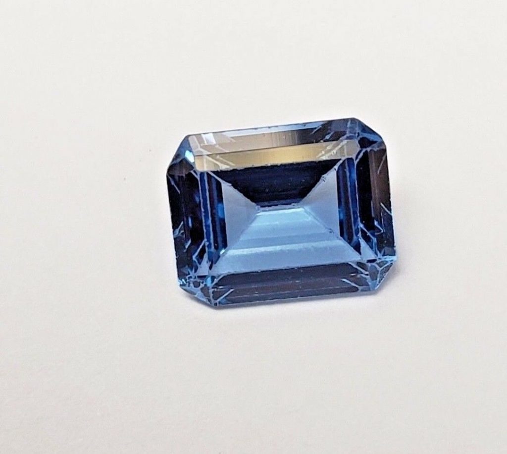 Emerald Aquamarine Sapphire Light Blue Spinel 3.56 carats